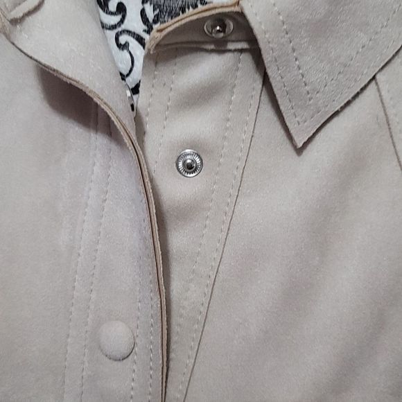 Philosophy Faux Leather Light Coat - Picture 2 of 6